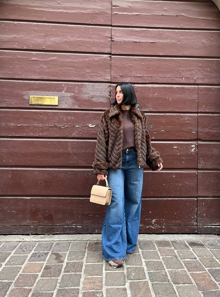 Jeans basic wide leg Sidney