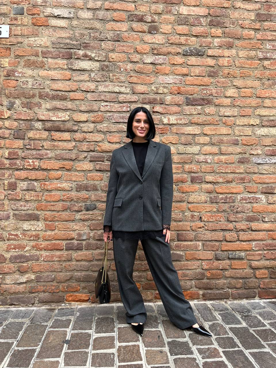 Pantaloni sartoriali a gamba larga Lunira