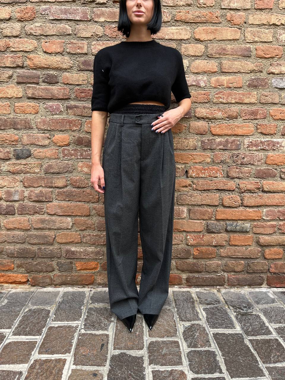 Pantaloni sartoriali a gamba larga Lunira