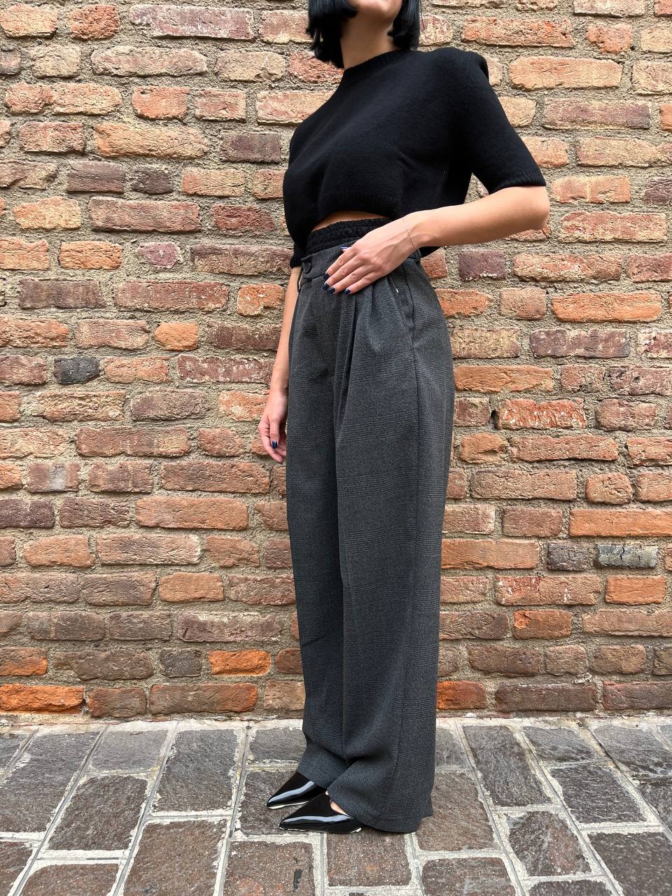 Pantaloni sartoriali a gamba larga Lunira