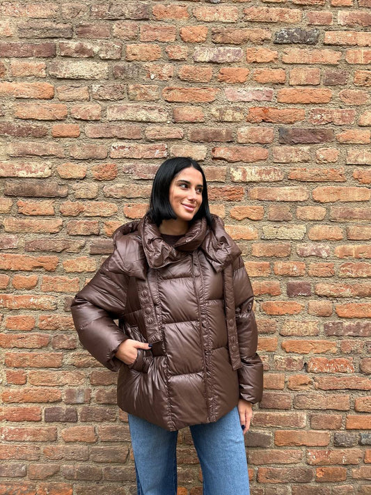 Piumino con cappuccio Fioren