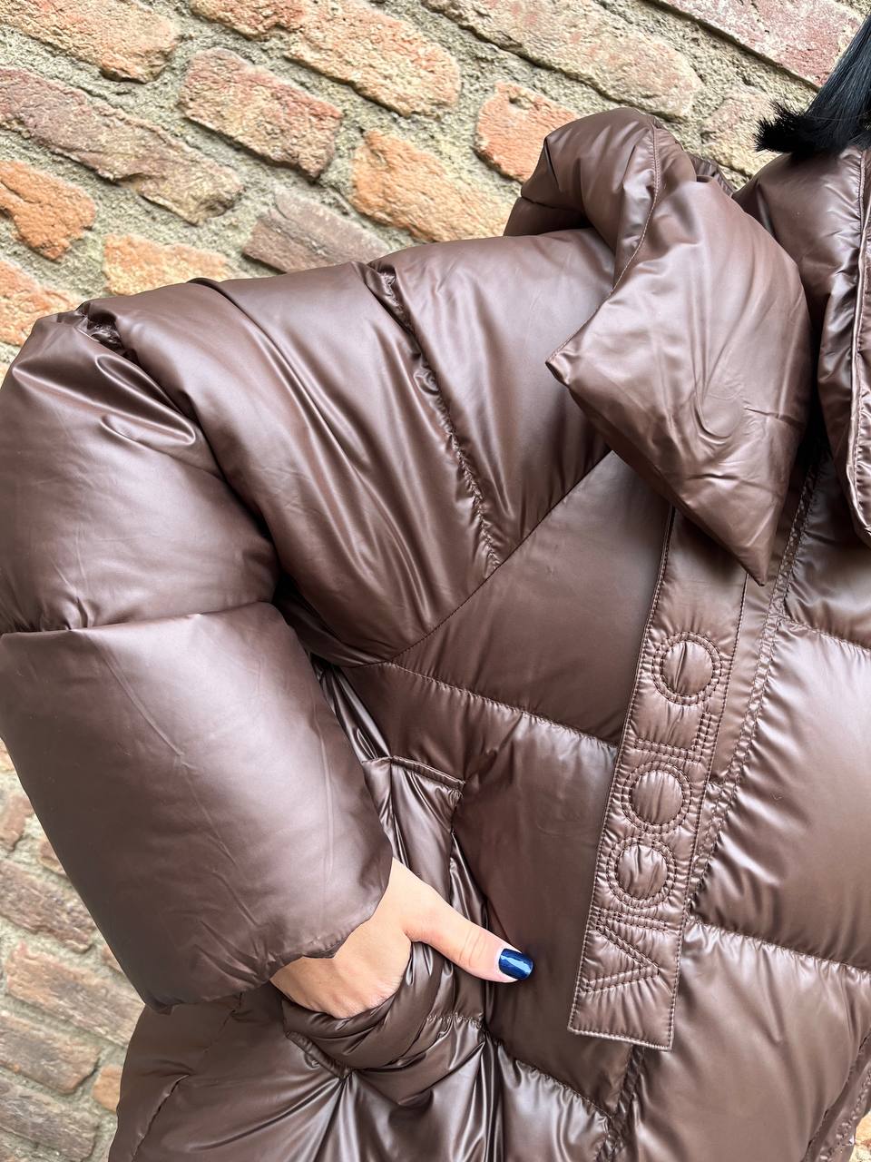 Piumino con cappuccio Fioren