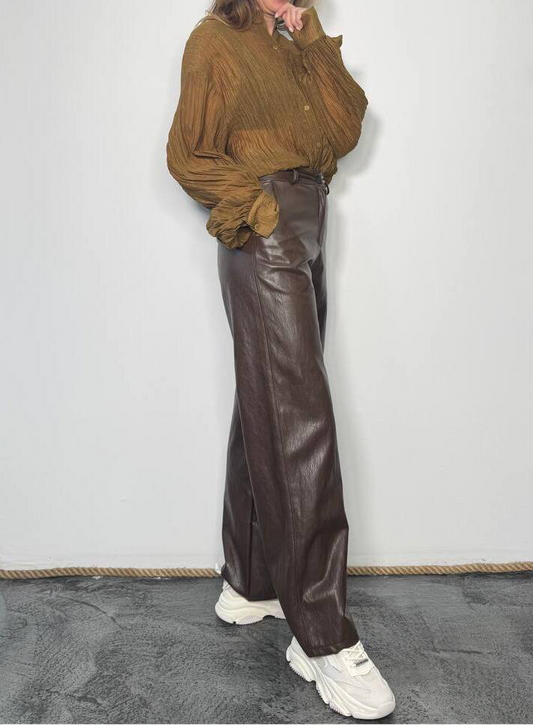 Pantaloni in similpelle Sol