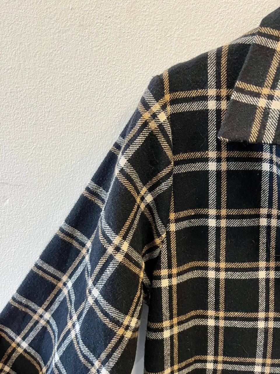 Chemiser lungo in tessuto a quadri Orina