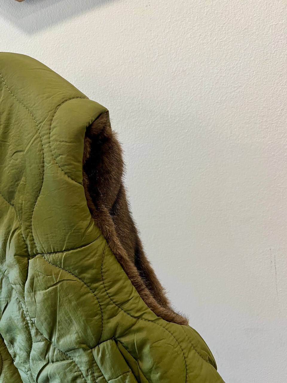 Smanicato trapuntato con dettagli in pelliccia Caren