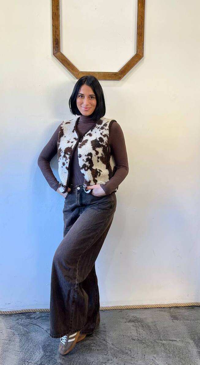 Jeans wide leg a vita alta Alira