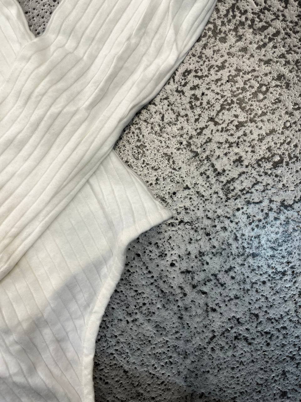 Body a maniche lunghe a costine Maia