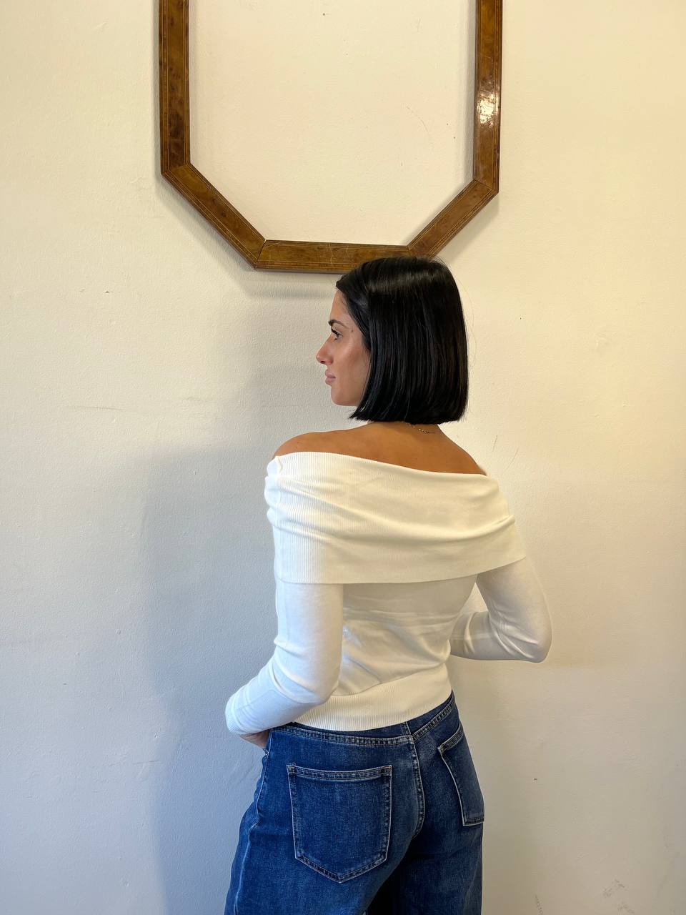 Maglia con scollo a barca Tessa