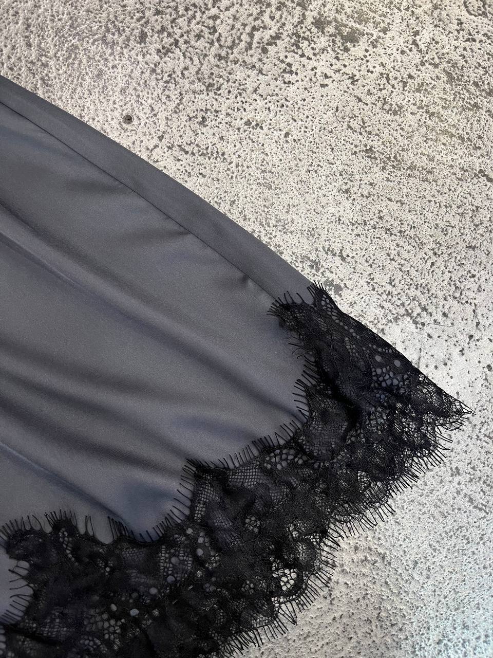 Shorts in satin intarsi pizzo Aurina