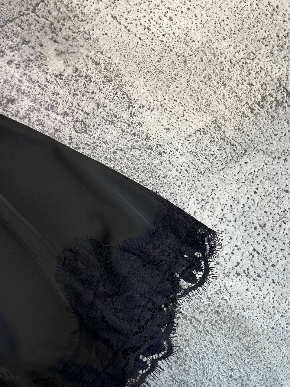 Shorts in satin intarsi pizzo Aurina