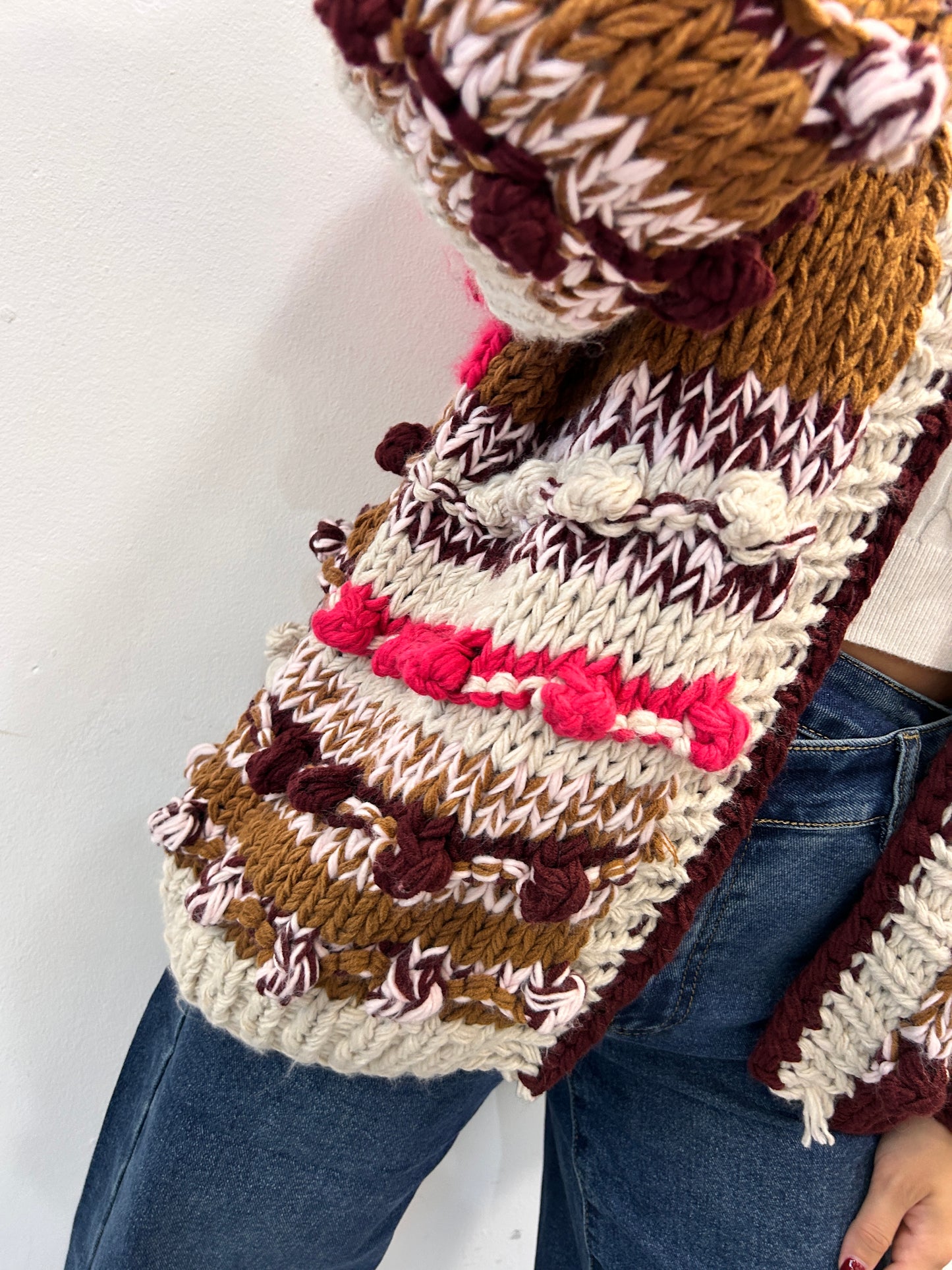 Maxi cardigan in maglia Stella