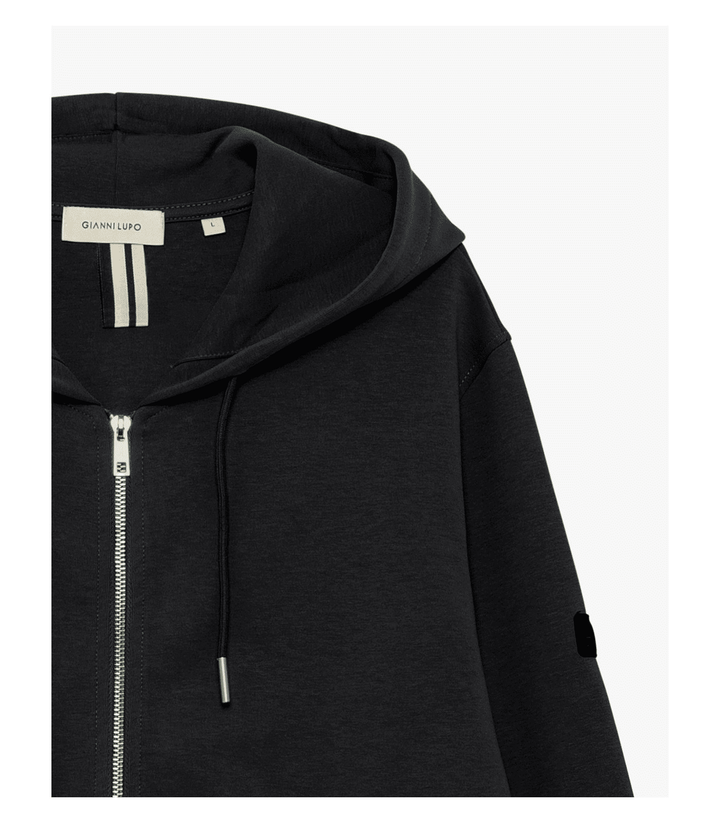 Felpa con zip e cappuccio