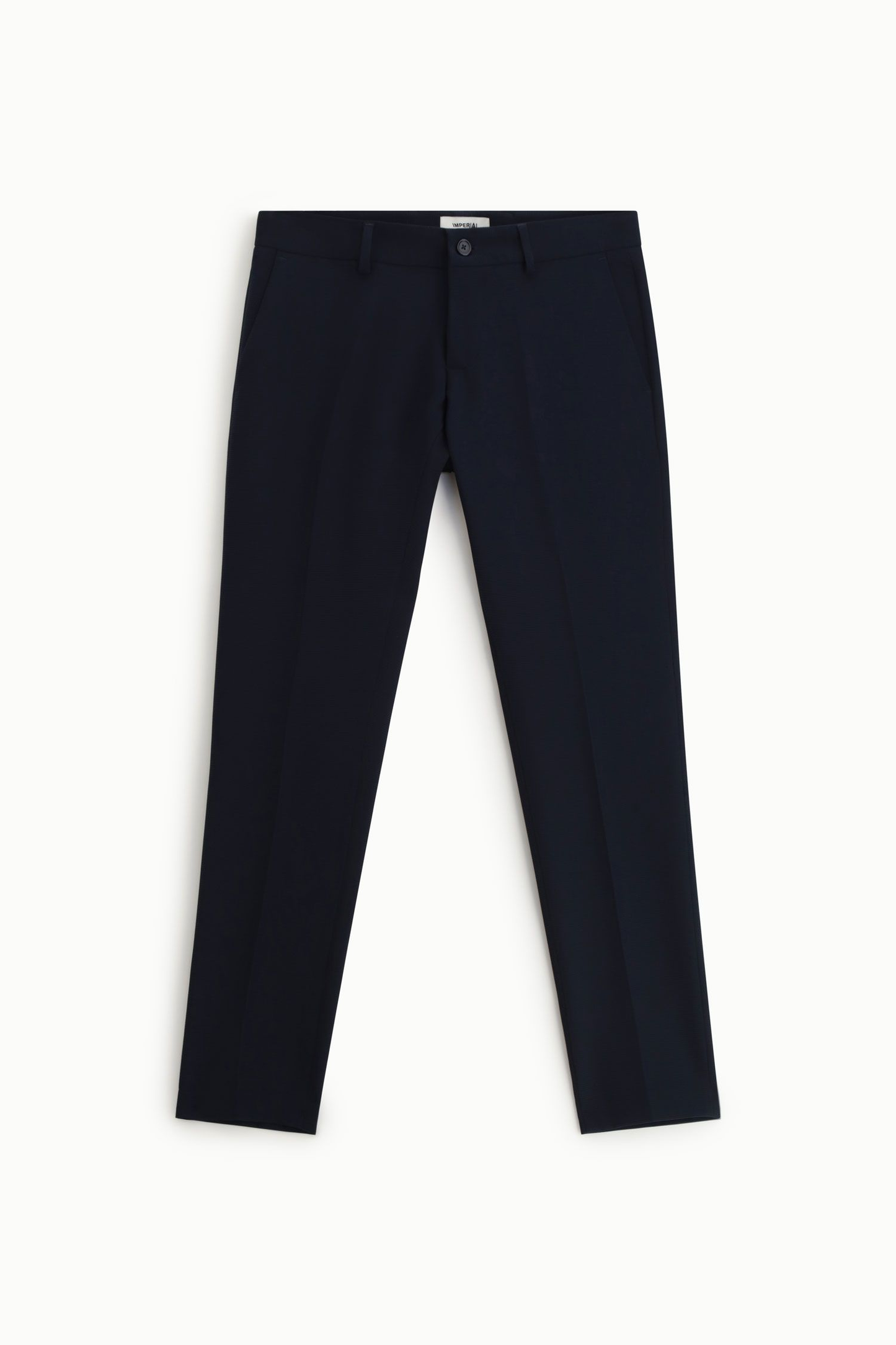 Trousers slim-fit con piega centrale sartoriale