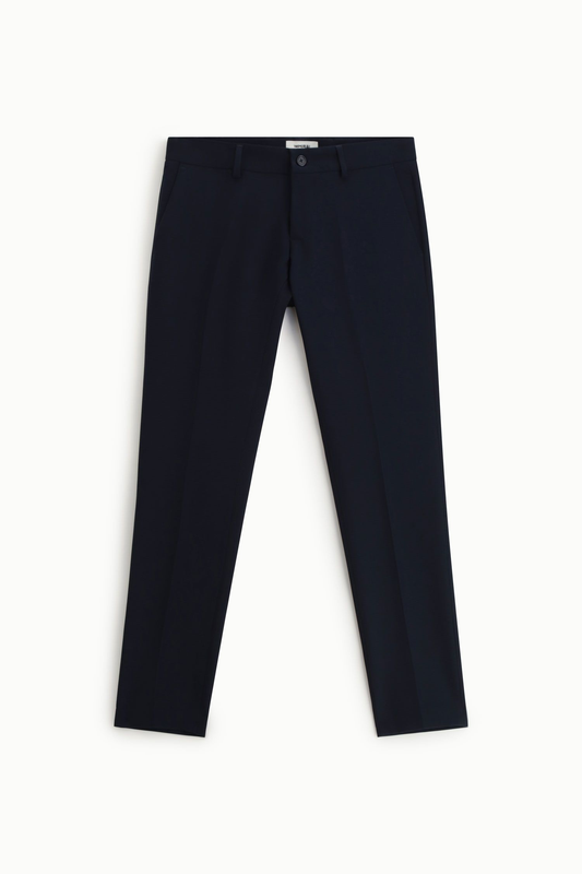 Trousers slim-fit con piega centrale sartoriale