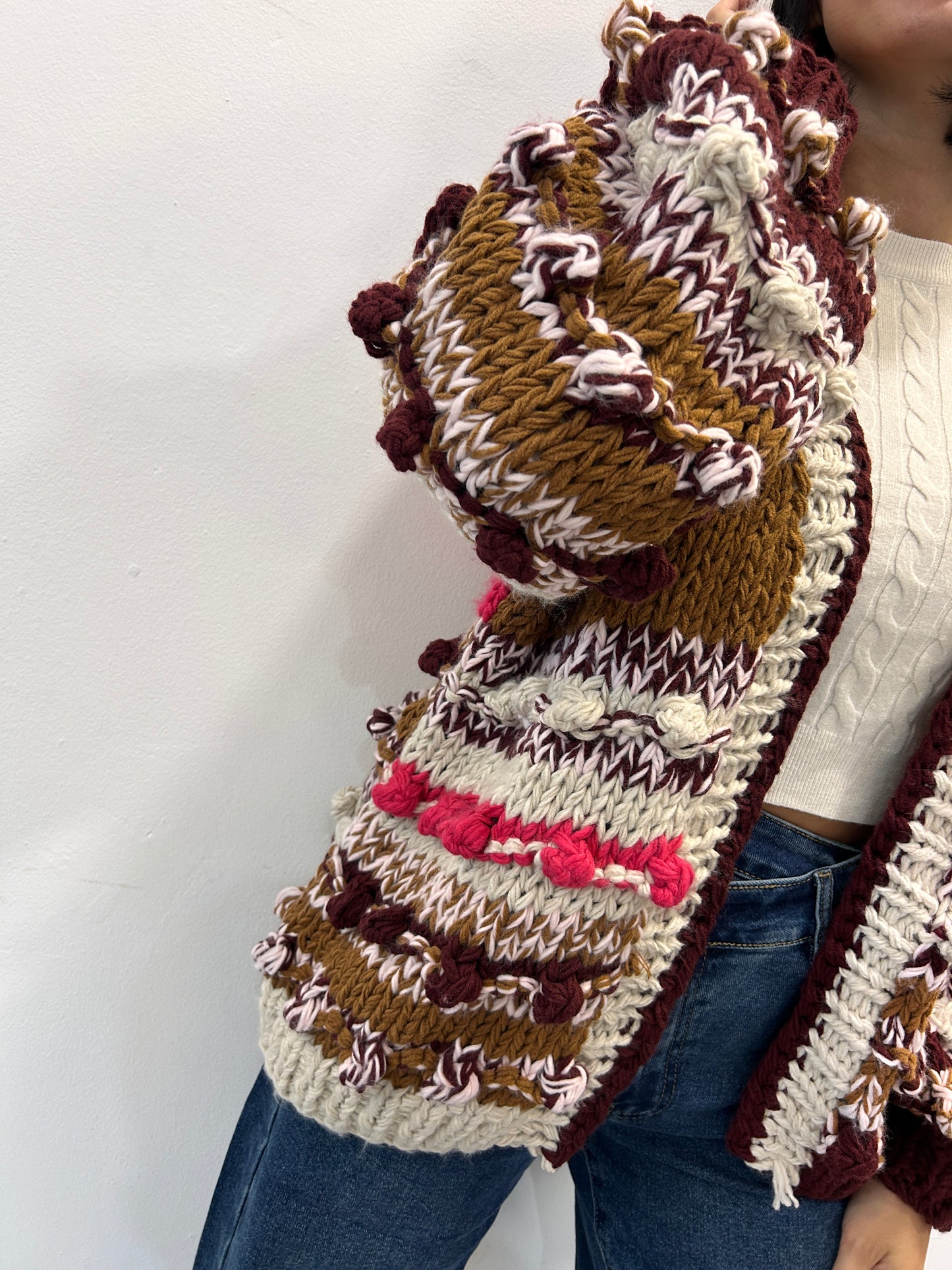 Maxi cardigan in maglia Stella