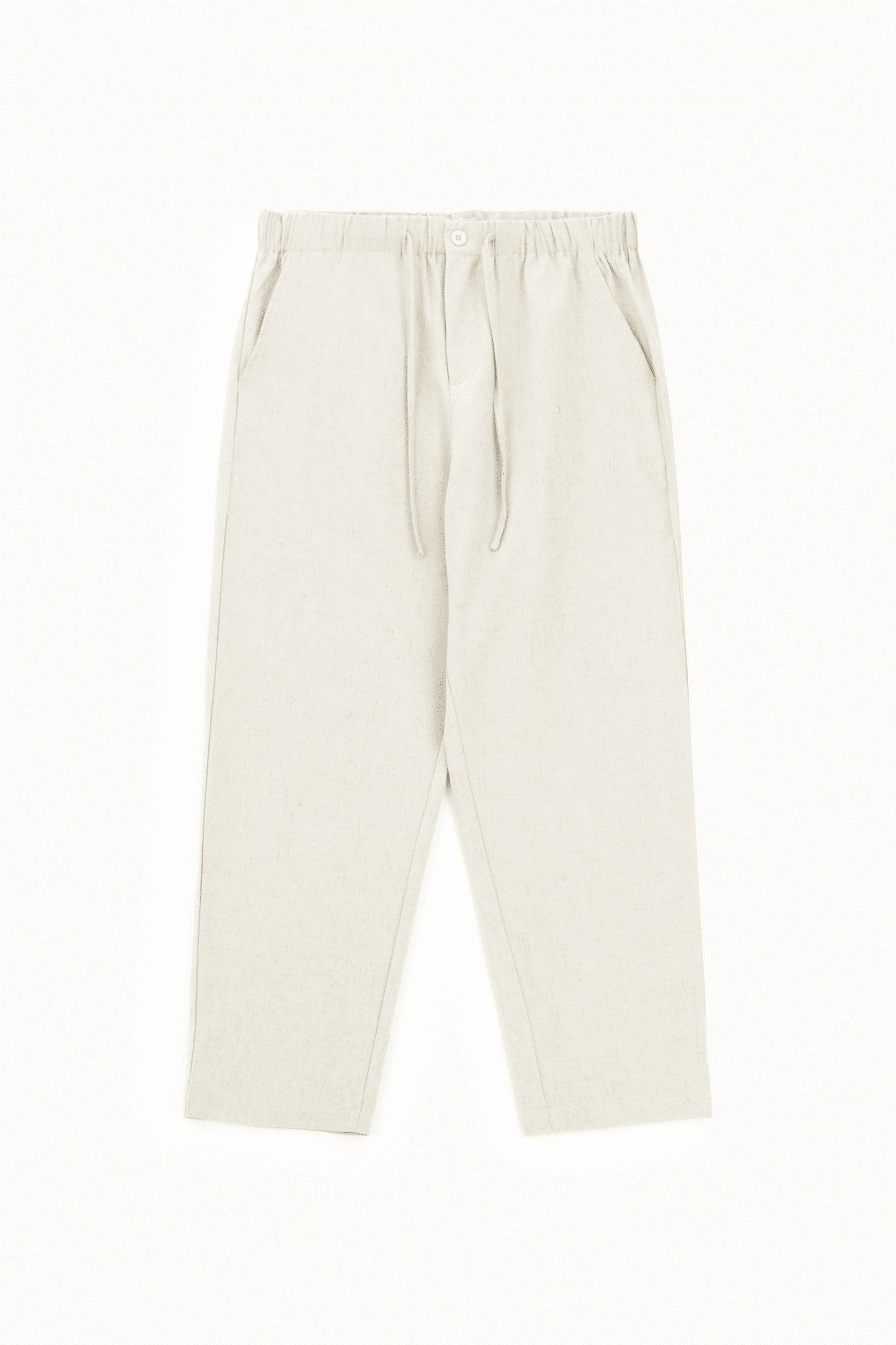 Trousers regular fit con vita elasticizzata regolabile