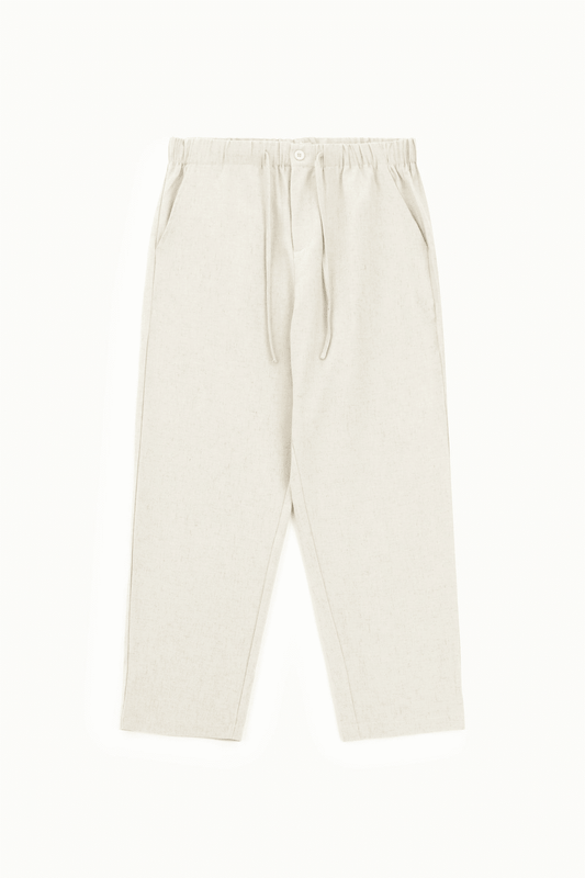 Trousers regular fit con vita elasticizzata regolabile