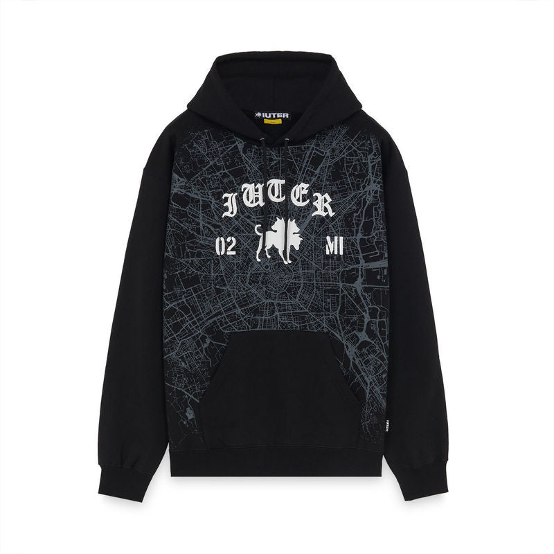 Club Dogo - milano map logo hoodie