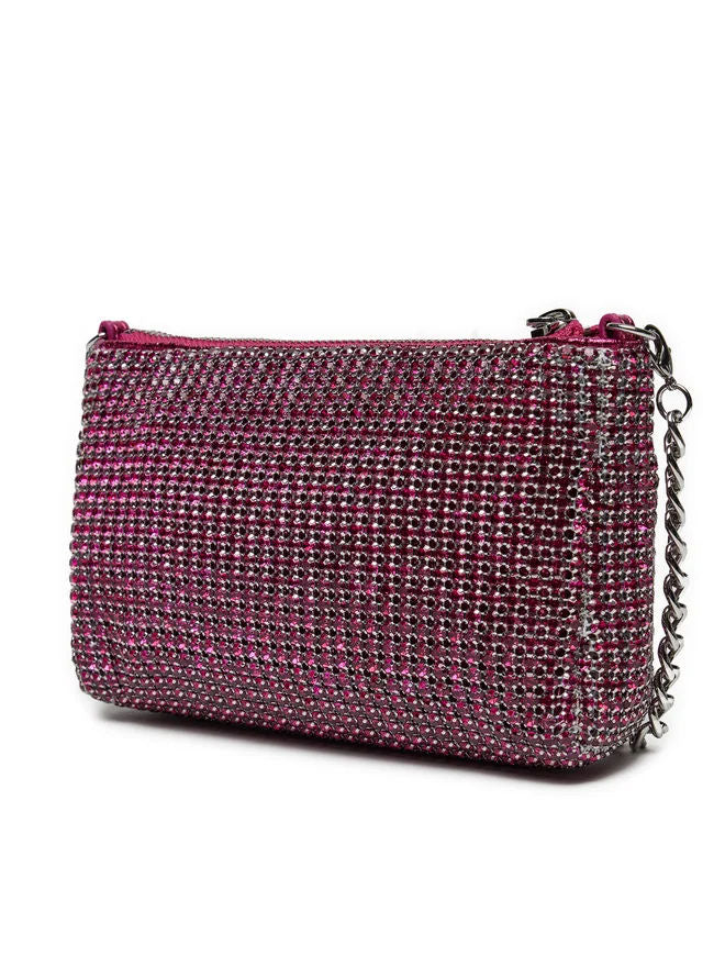 Mini bag con zip e strass