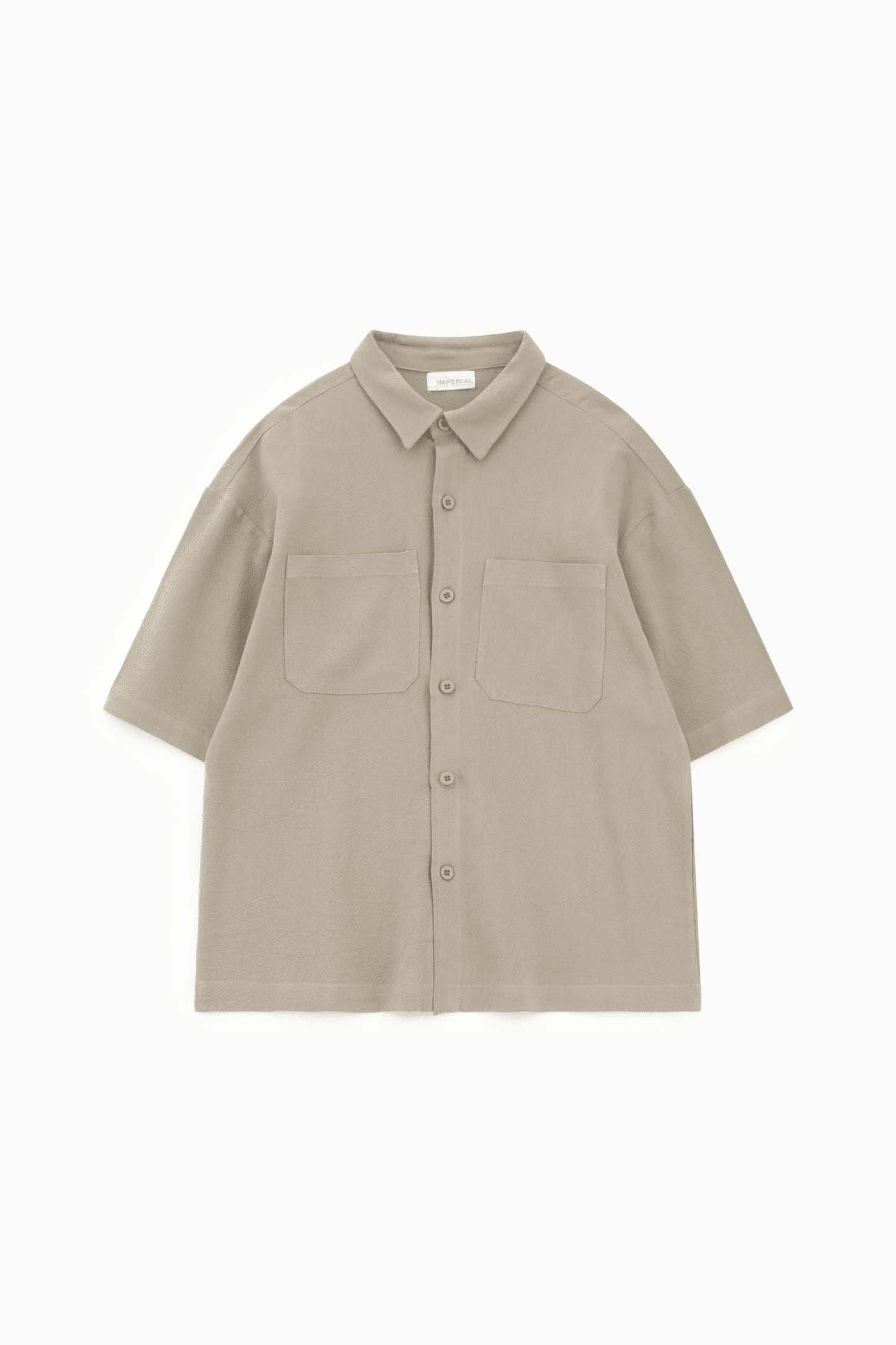 Camicia manica corta tasche frontali regular-fit