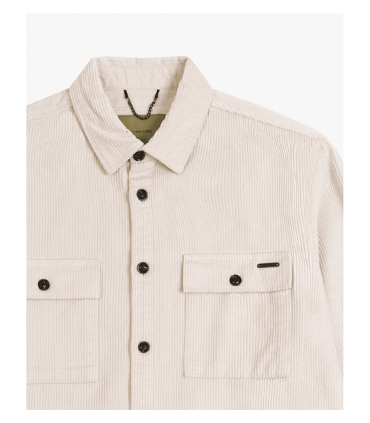 Overshirt in velluto a coste