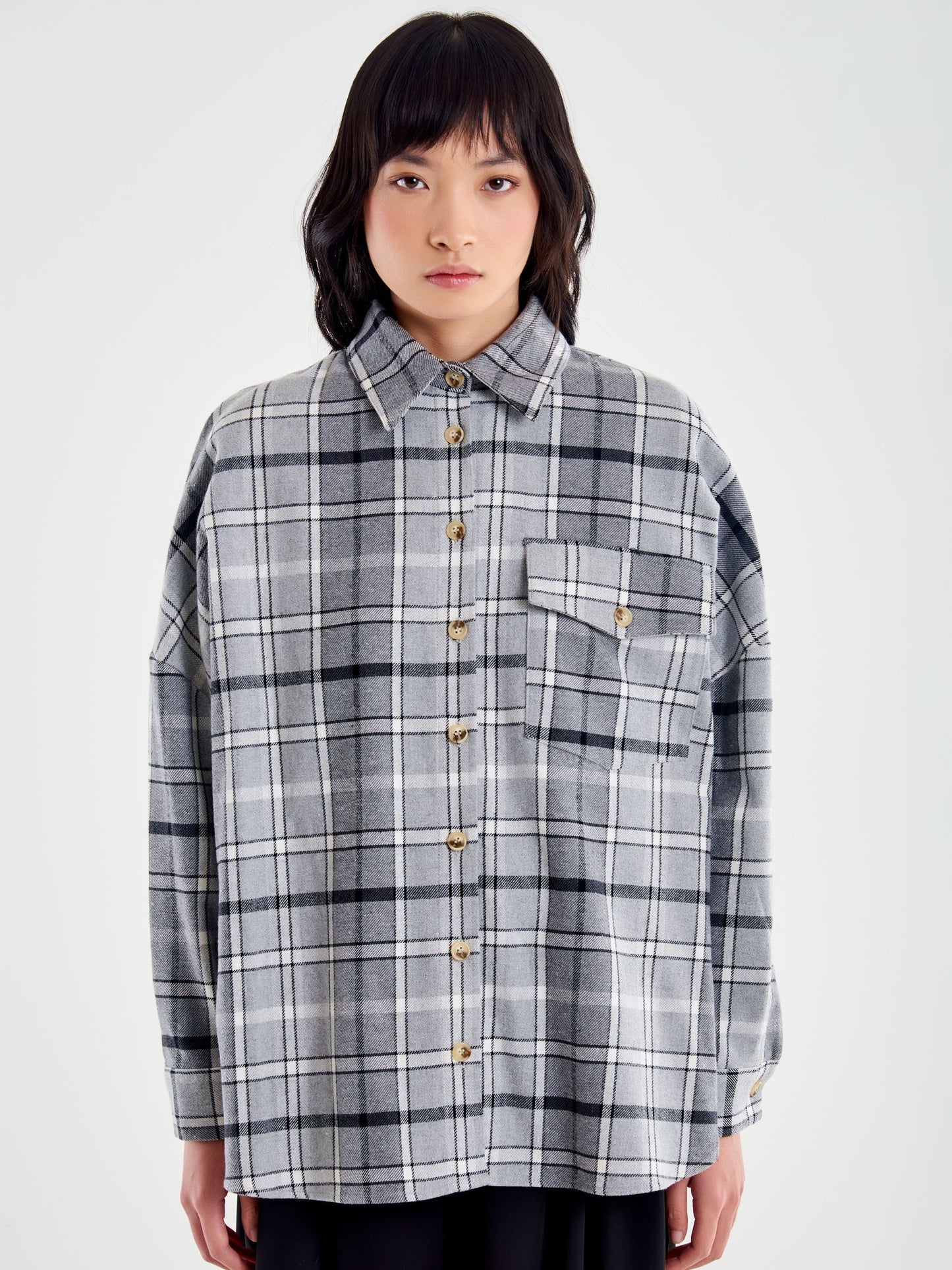 Camicia Oversized Check Nicoletta