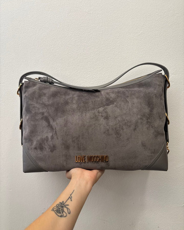 Borsa Velour Grey