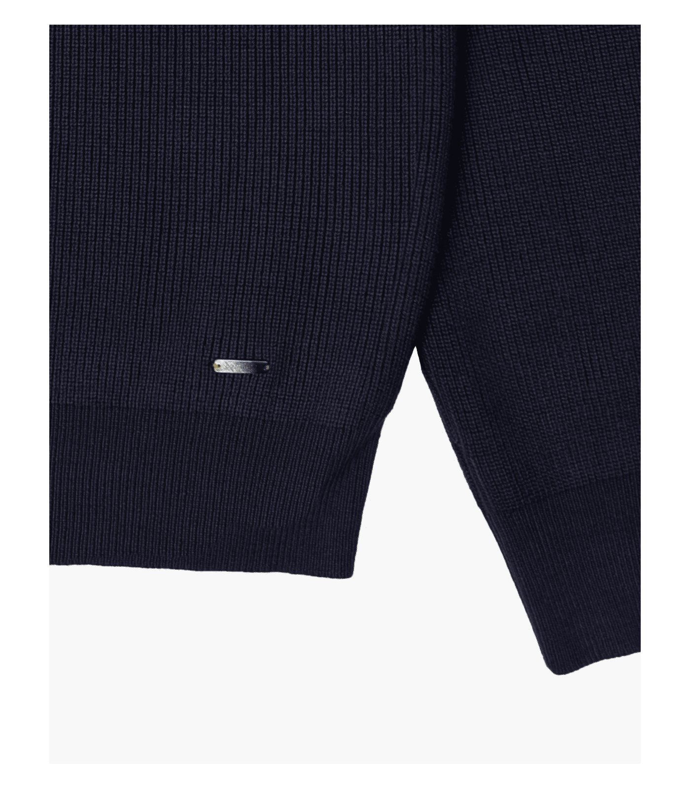 Maglia con collo a imbuto e zip