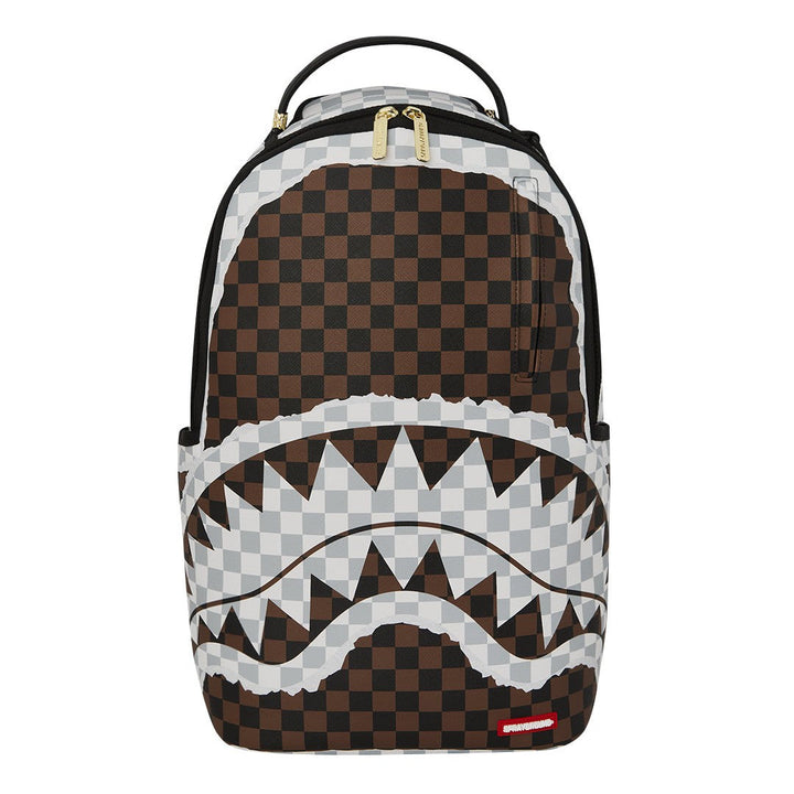Zaino CREAM AND BROWN TEAR CHECK