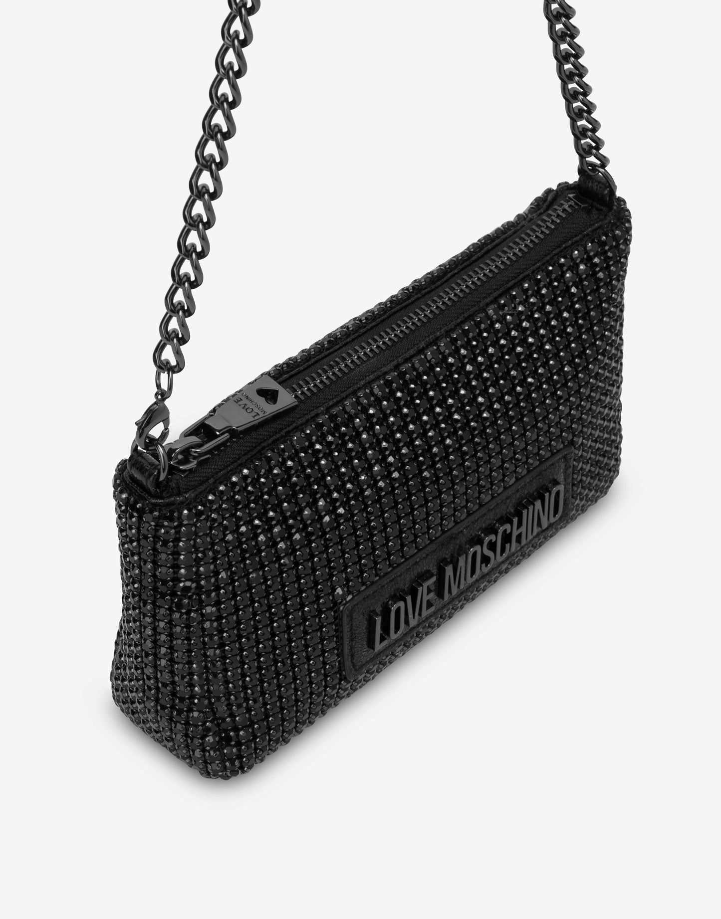 Mini bag con zip e strass