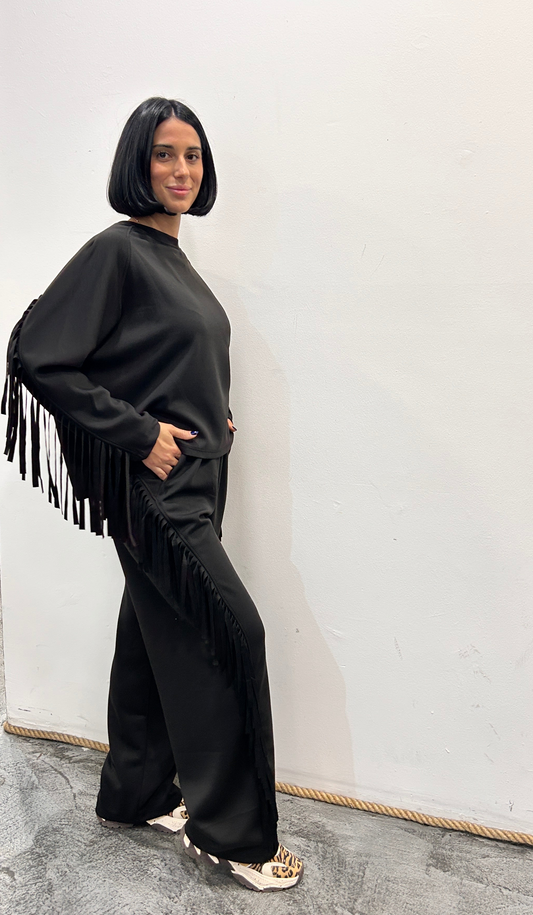 Completo tuta scuba con frange Cianci