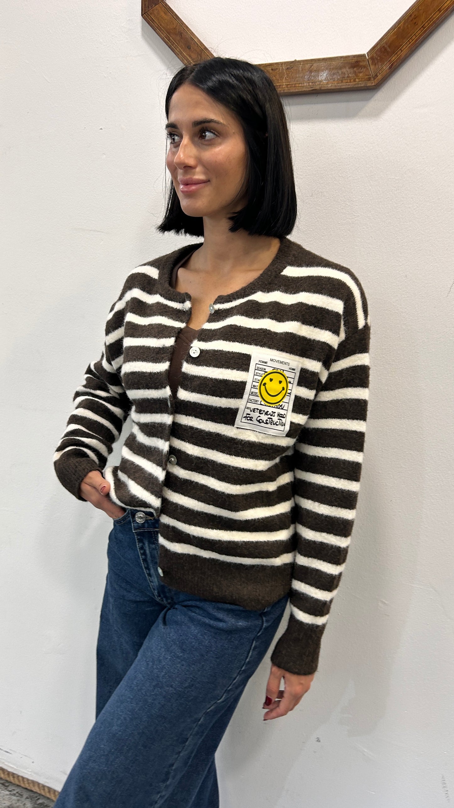 Cardigan con bottoni Ipomea