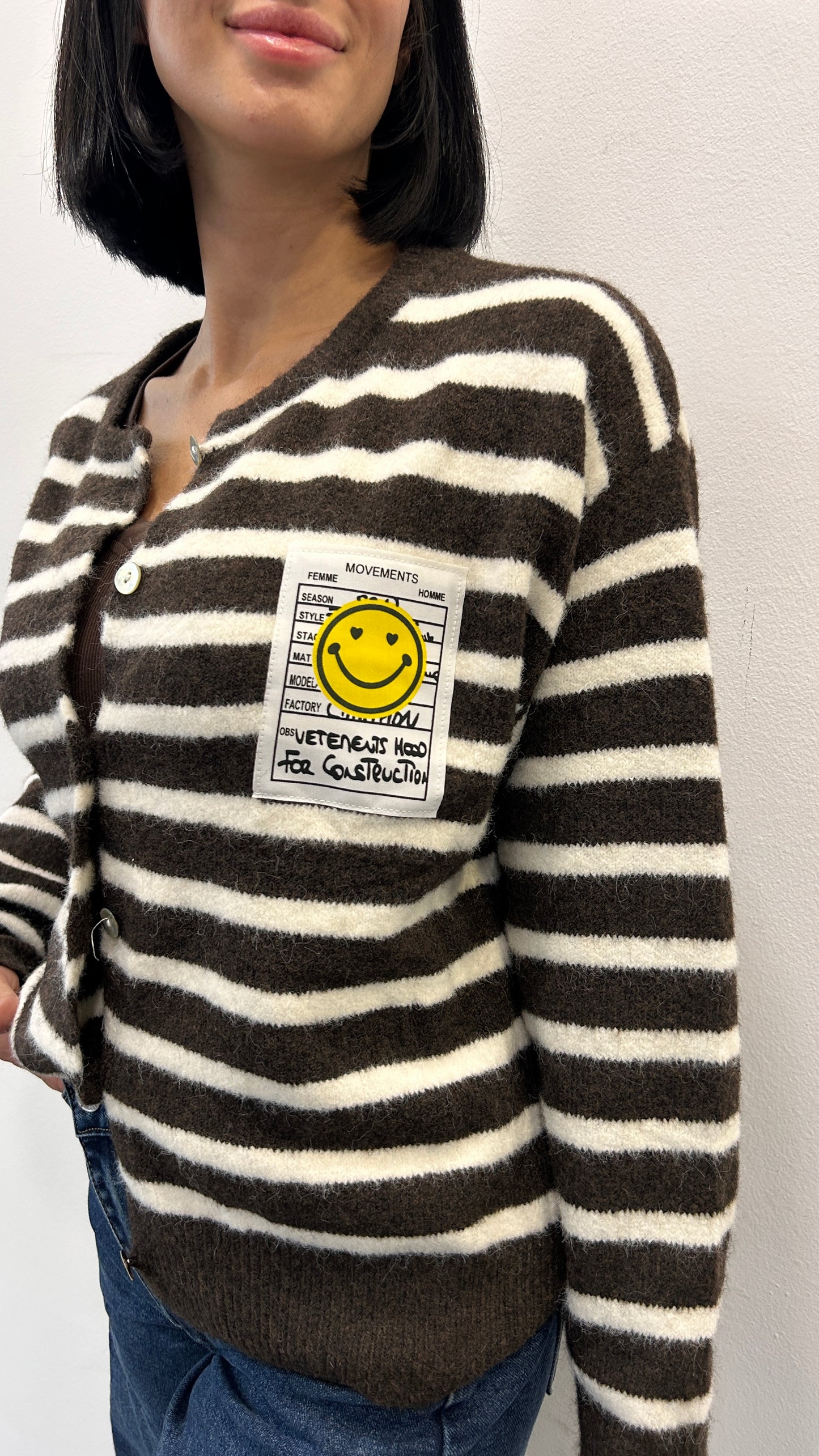 Cardigan con bottoni Ipomea