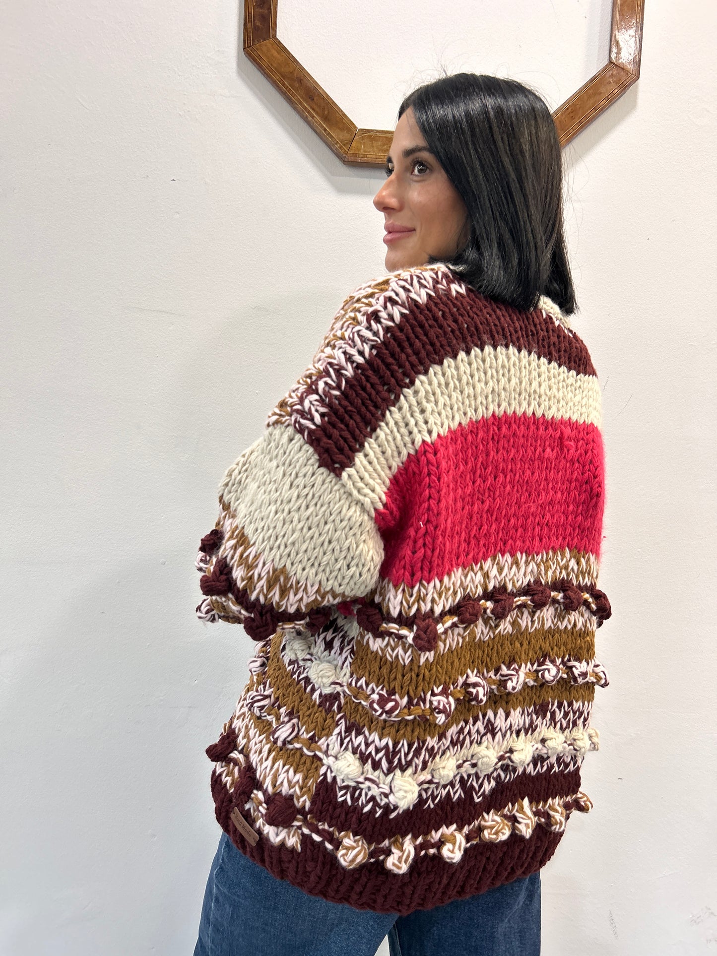 Maxi cardigan in maglia Stella