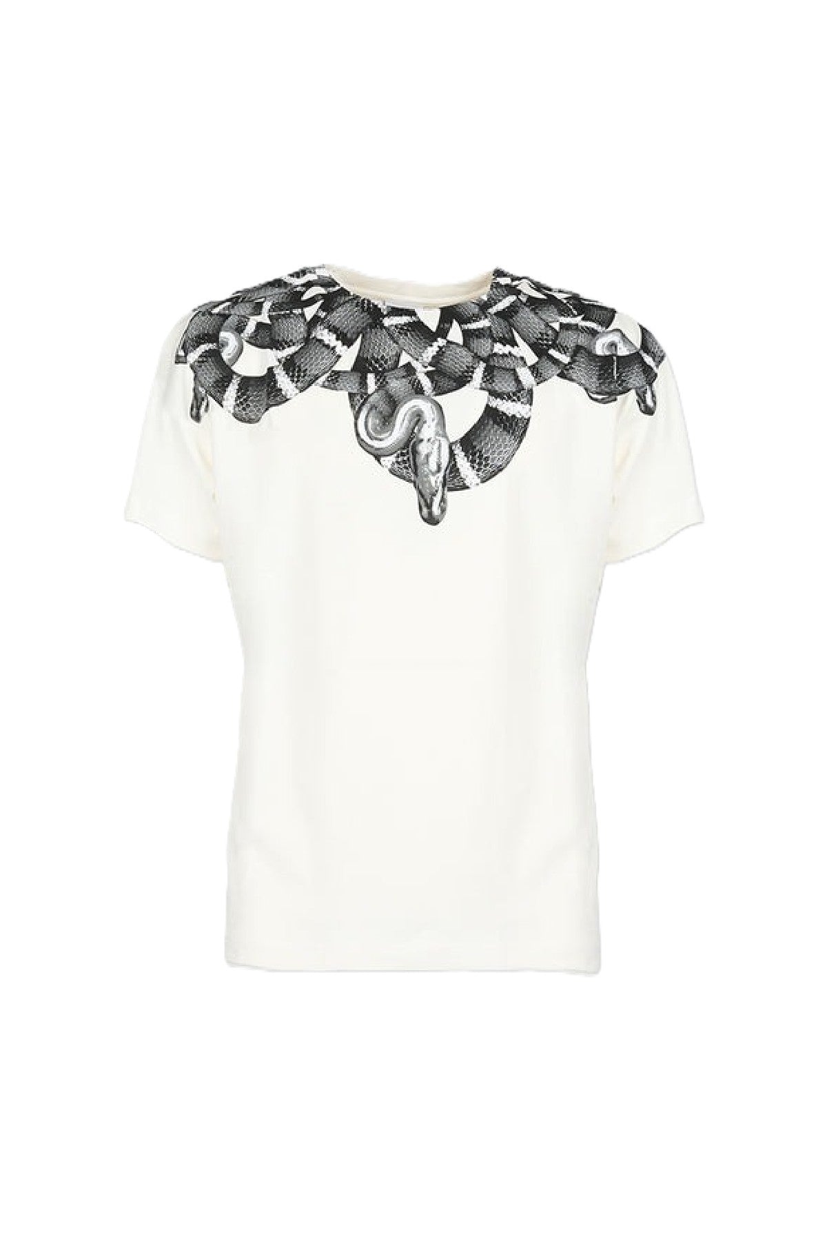 T-shirt con stampa serpente