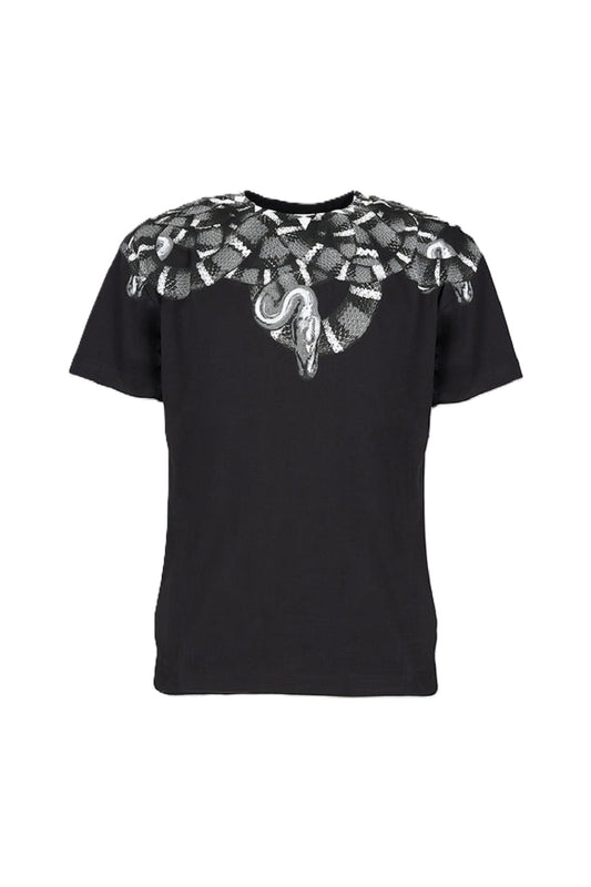 T-shirt con stampa serpente