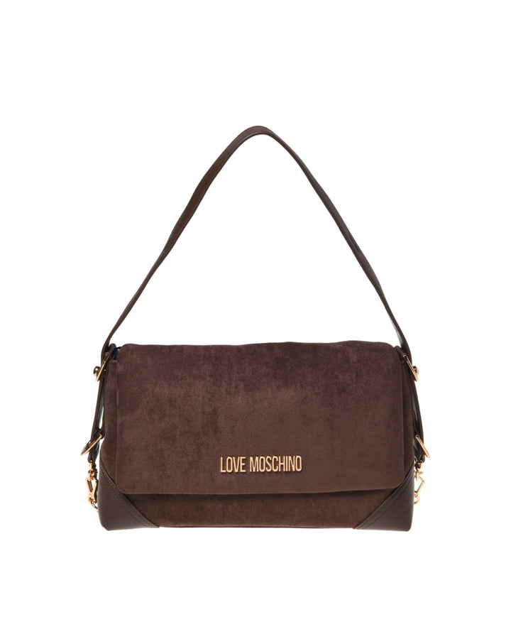 Borsa Velour Marrone