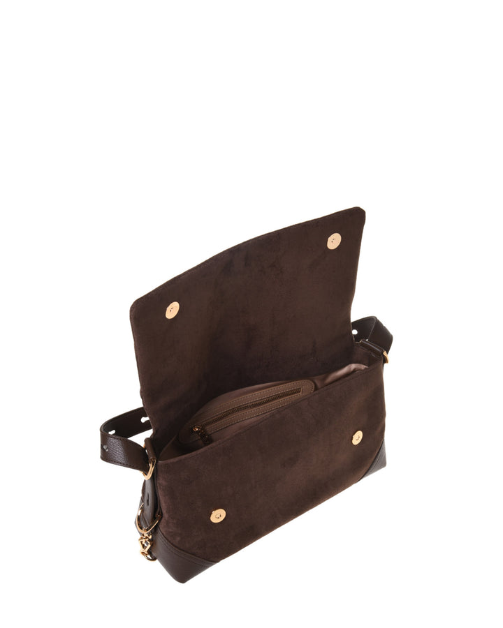 Borsa Velour Marrone