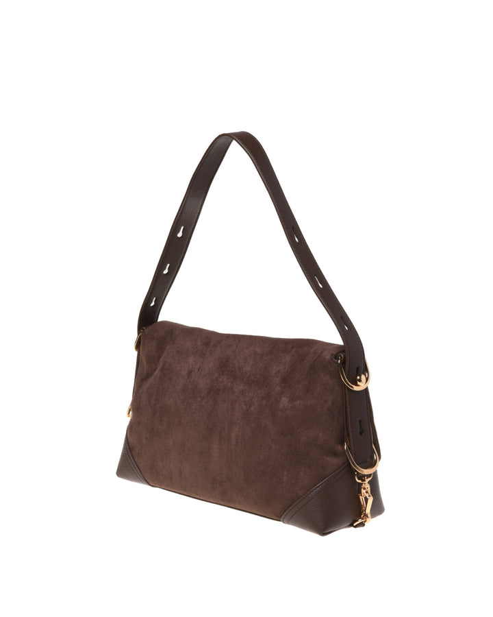 Borsa Velour Marrone