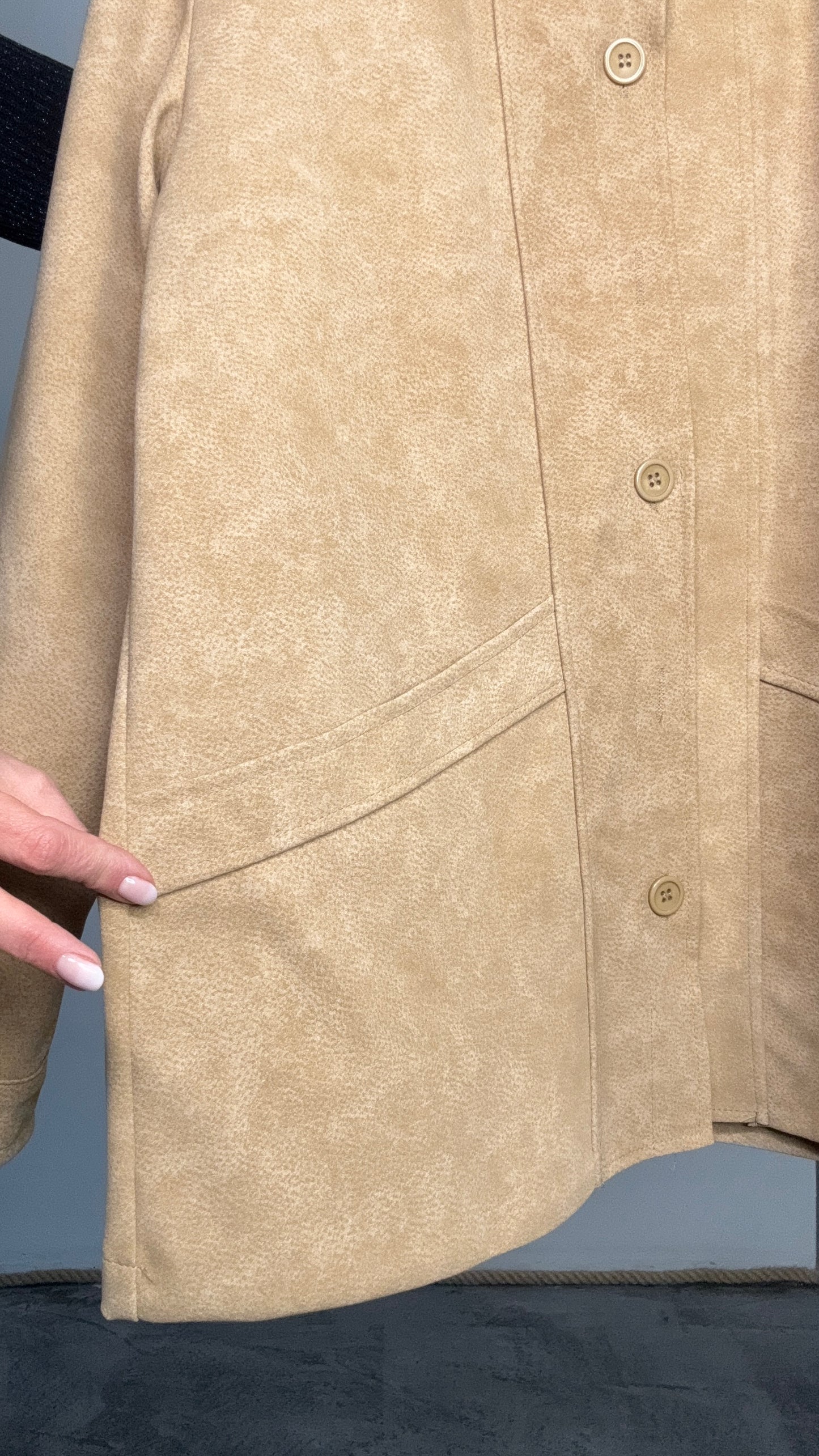 Cappotto scamosciato Nola