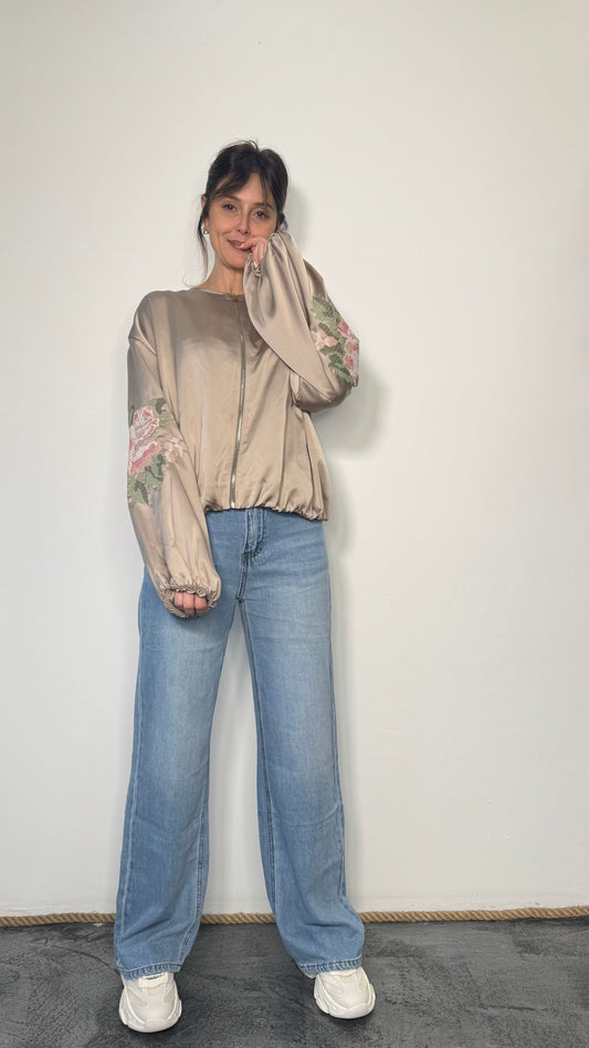 Jeans wide leg a vita alta Bea