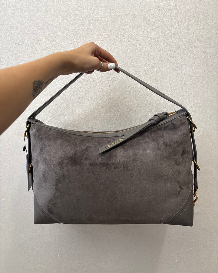 Borsa Velour Grey