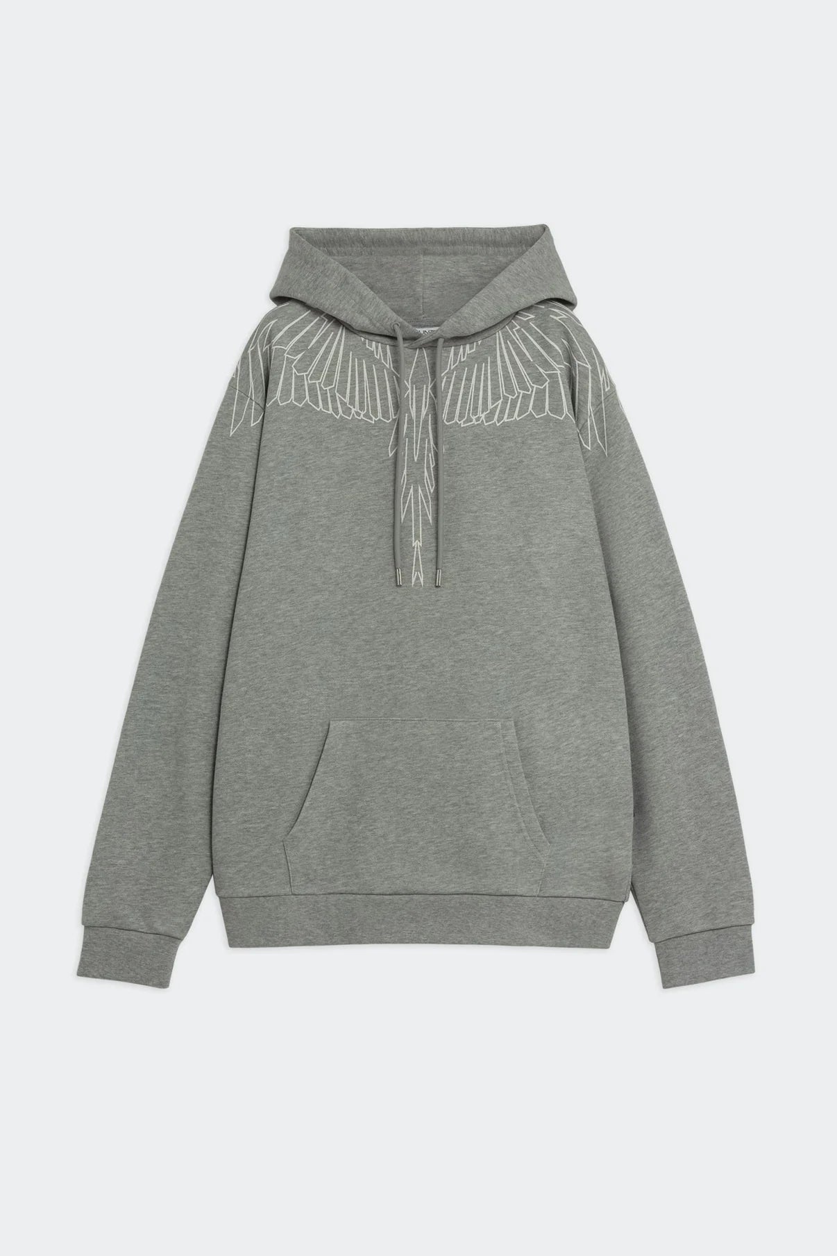 Felpa capuccio con stampa aquila geometrica