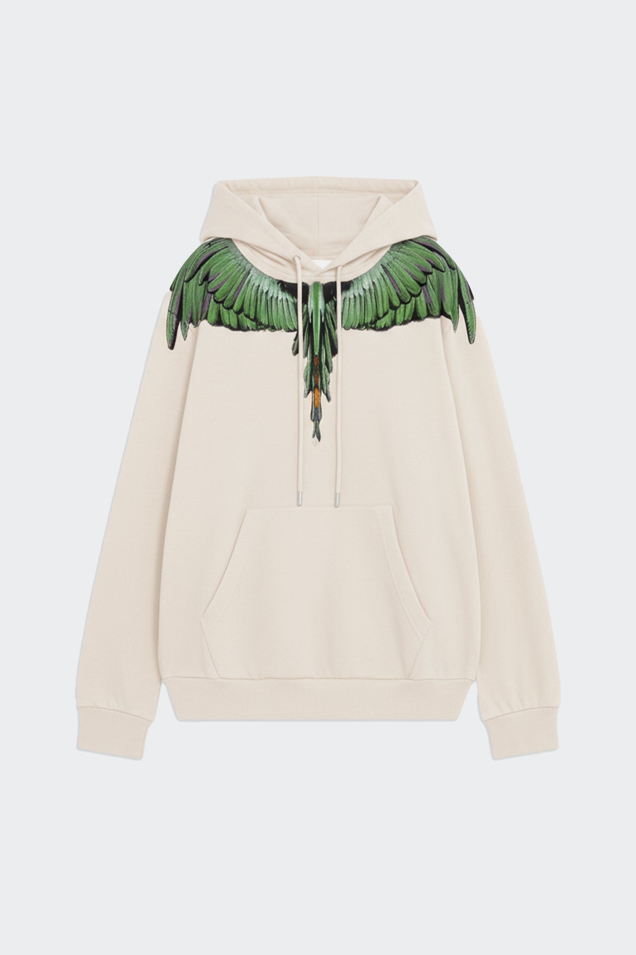 Felpa cappuccio con stampa aquila