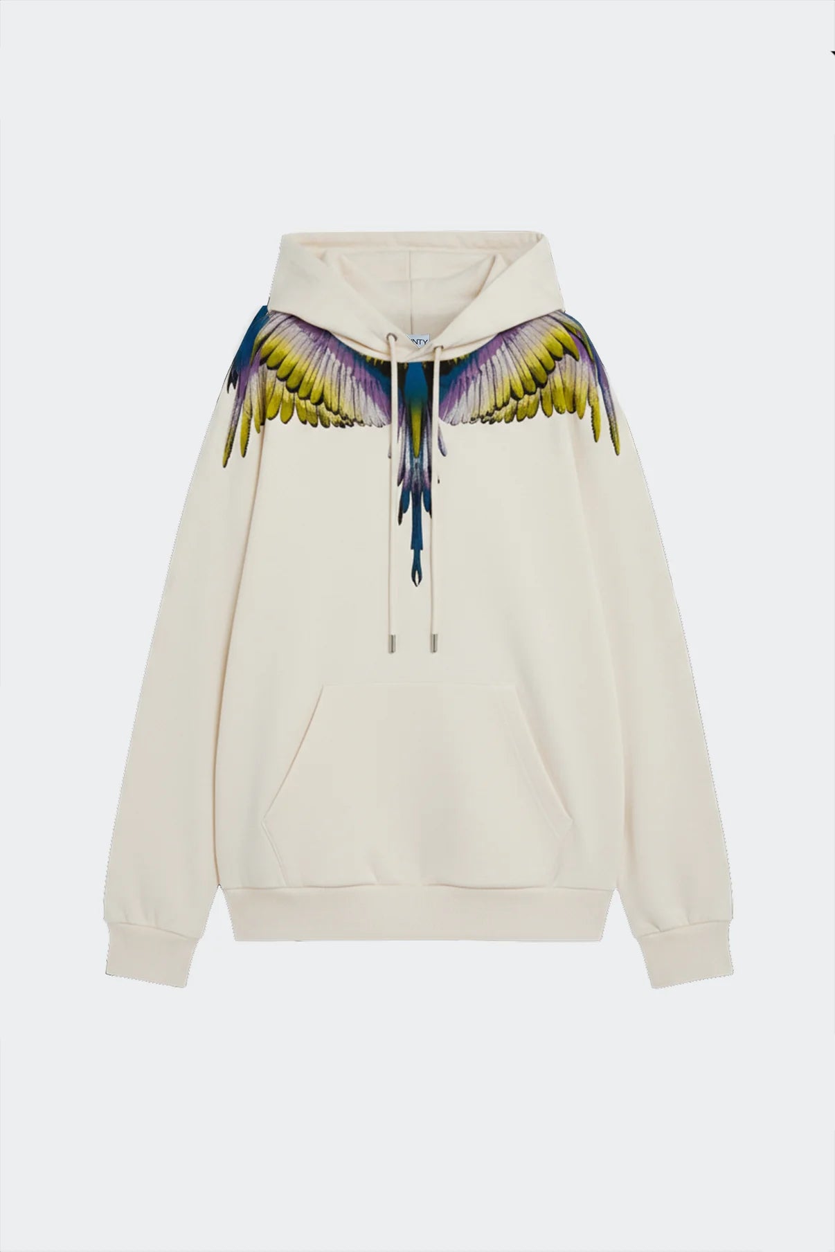 Felpa cappuccio con stampa aquila