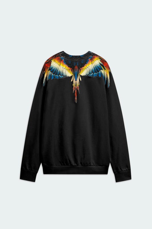 Felpa girocollo con stampa aquila