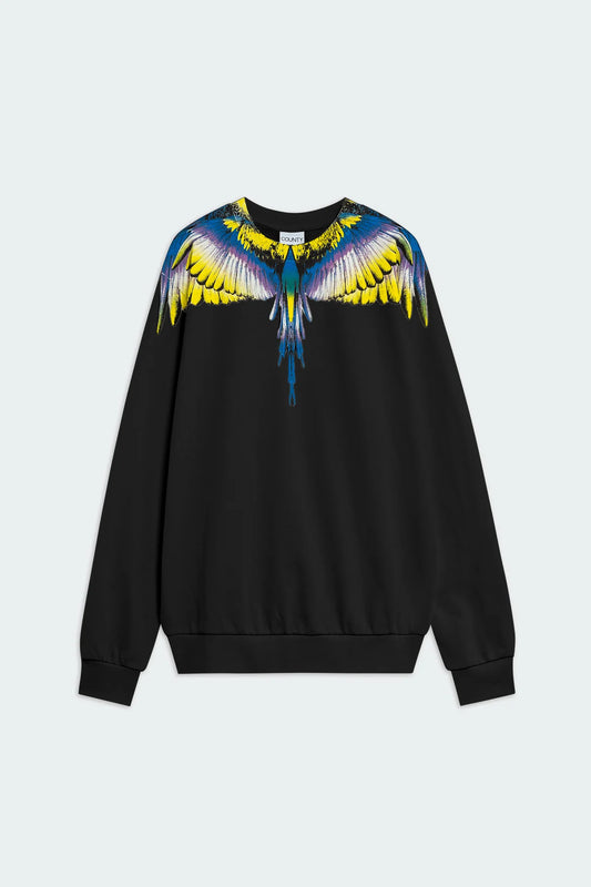 Felpa girocollo con stampa aquila