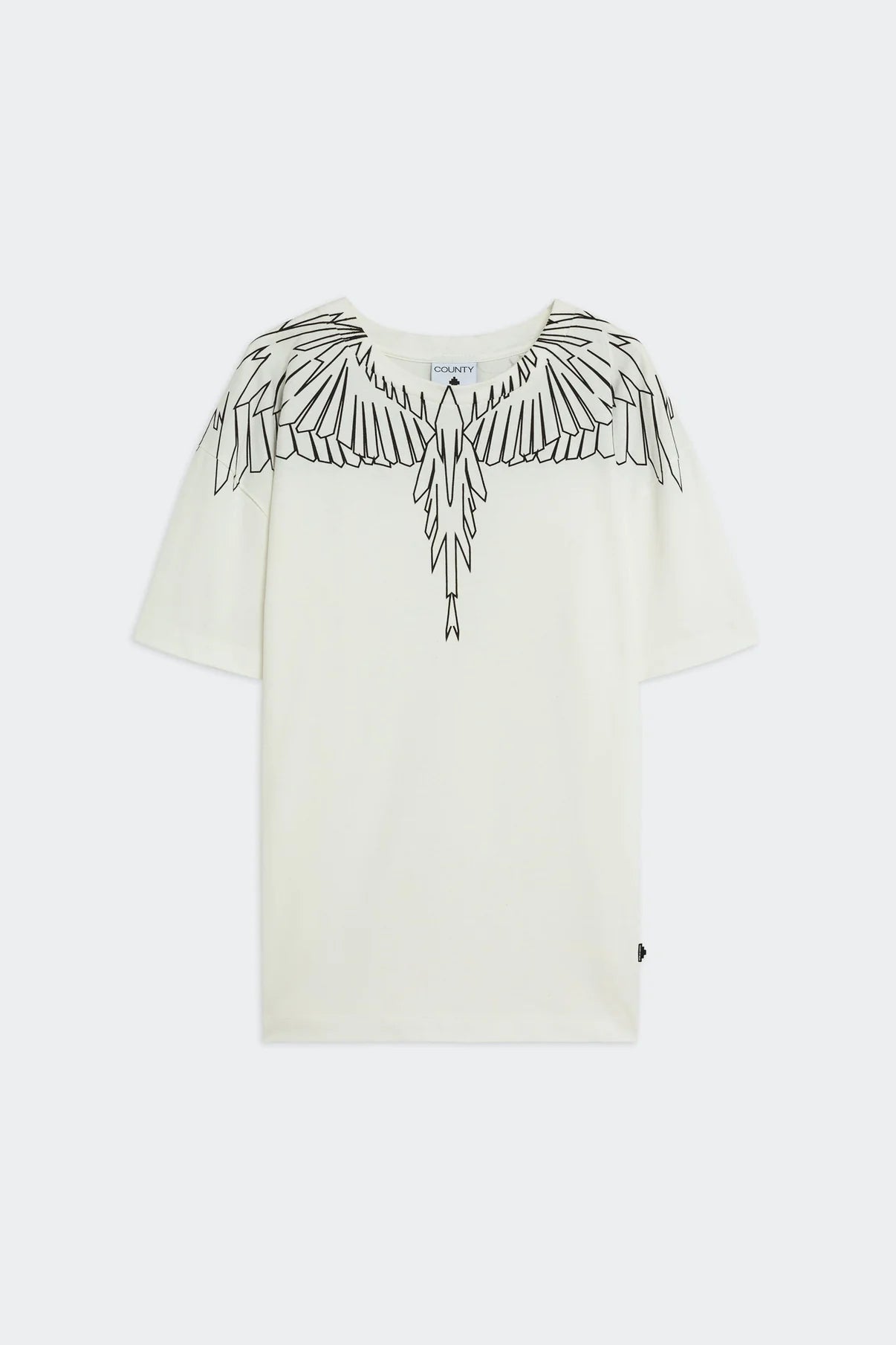 T-Shirt con stampa aquila geometrica