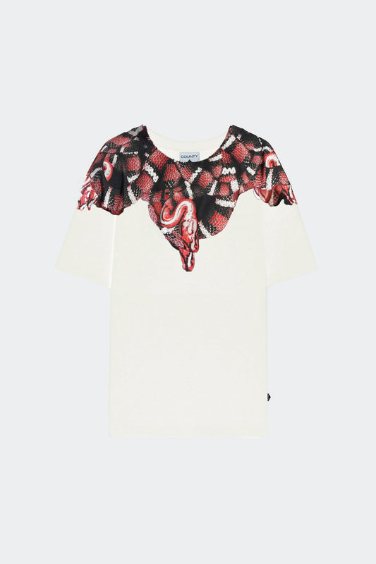 T-Shirt con stampa serpenti