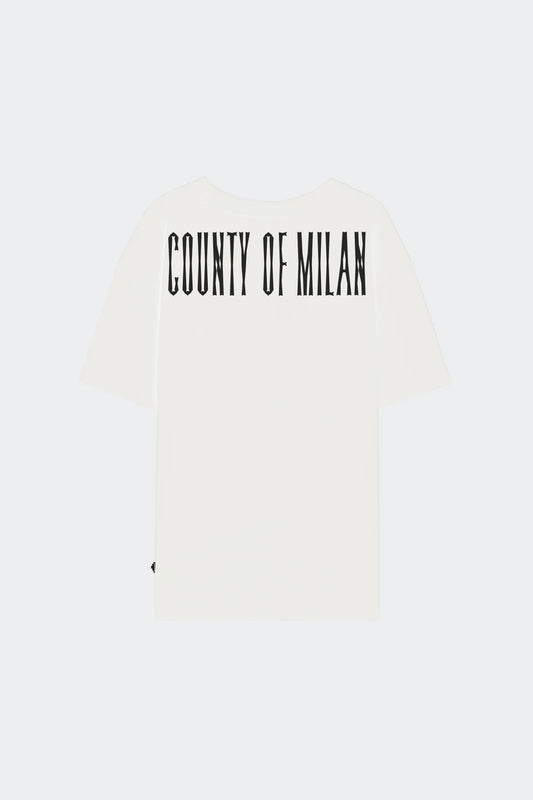 T-Shirt con stampa logo lineout e serpenti